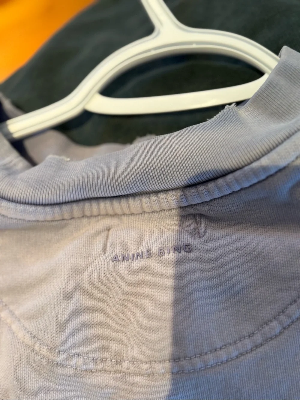 Anine Bing Heather Lavender Terry Sweatshirt - Picture 5 of 6